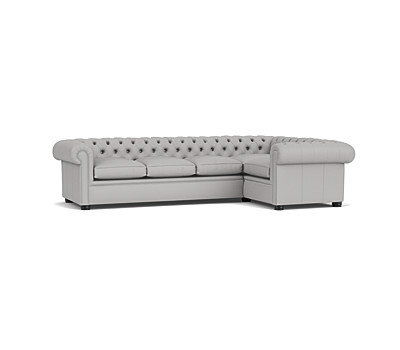 Image of a Option D London Chesterfield Corner Sofa